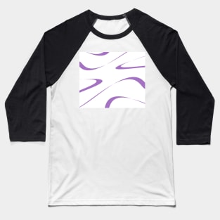 Abstract - purple and white. Baseball T-Shirt